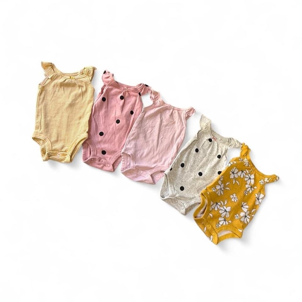 Simple Joys by Carter's Baby Girl Newborn 5-Pack Sleeveless Bodysuits